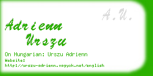 adrienn urszu business card